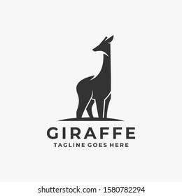 Giraffe Illustration Vector Template. Suitable for Creative Industry, Multimedia, entertainment, Educations, Shop, and any related business