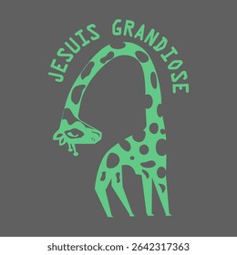 Giraffe Illustrations Unique T-shirt Design