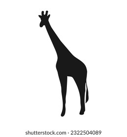 Giraffe. Isolated icon on a white background