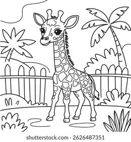 Giraffe line art illustration stock photos premium quality