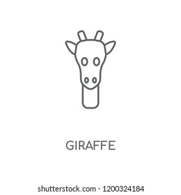 Giraffe linear icon. Giraffe concept stroke symbol design. Thin graphic elements vector illustration, outline pattern on a white background, eps 10.