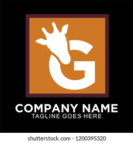 Giraffe logo concept for business company