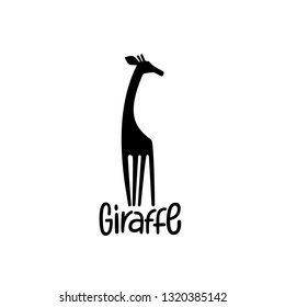 Giraffe Logo Design Template. Vector Illustration