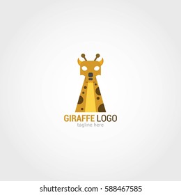 Giraffe Logo Design Template. Vector Illustration