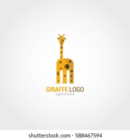 Giraffe Logo Design Template. Vector Illustration