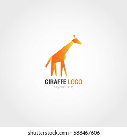 Giraffe Logo Design Template. Vector Illustration