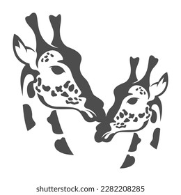Giraffe logo icon design illustration
