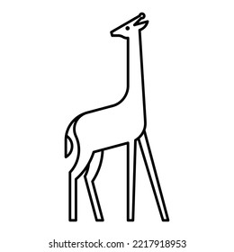 Logo de la jirafa. Diseño de iconos. Elementos de plantilla