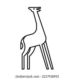Giraffe Logo. Icon design. Template elements