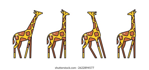 Giraffe Logo. Icon design. Template elements