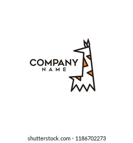 giraffe logo icon design vector