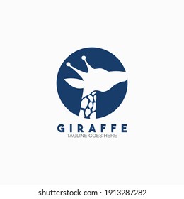 Giraffe Logo Or Icon Simple Design Vector