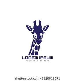 Giraffe logo icon Vector illustration. Isolated white background. Icon giraffe