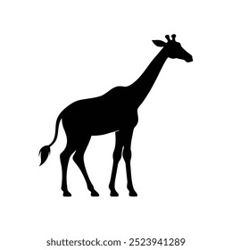 Diseño de Ilustración vectorial de icono de logotipo de jirafa aislado