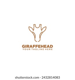 Giraffe logo simple idea vector