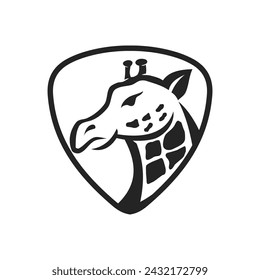 Giraffe Logo template Isolated. Brand Identity. Abstract Vector graphic