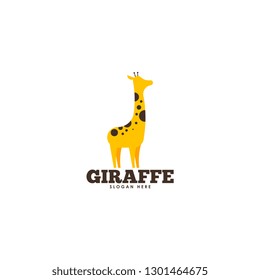 Giraffe logo template vector. Animal logo template. Wildlife logo vector