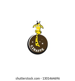 Giraffe logo template vector. Animal logo template. Wildlife logo vector