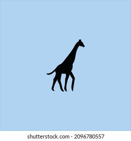 giraffe logo vector abstract template