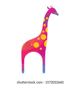 Giraffe Logo Vector. Animal Giraffe Logo Design Template Illustration
