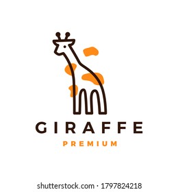 giraffe logo vector icon illustration