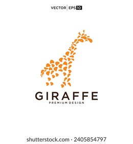 giraffe logo vector icon illustration