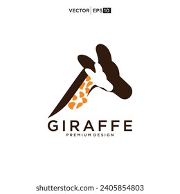 giraffe logo vector icon illustration