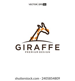 giraffe logo vector icon illustration