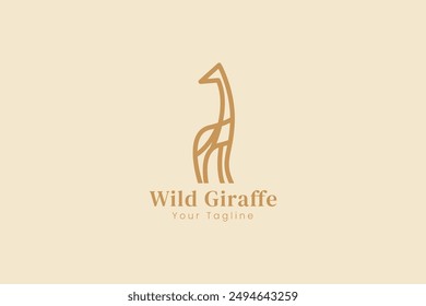 giraffe logo vector icon illustration