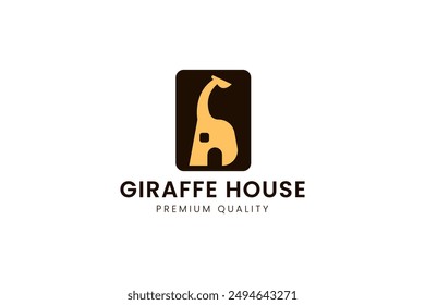 giraffe logo vector icon illustration