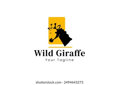 giraffe logo vector icon illustration