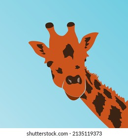 Giraffe logo vector illustration design template.