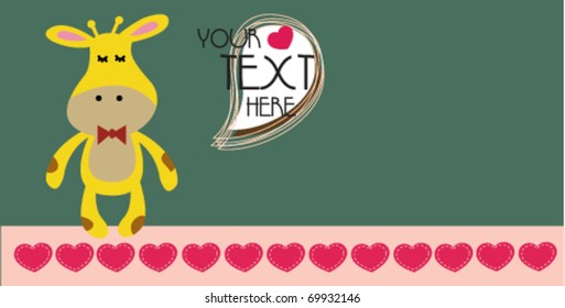 giraffe love card 1