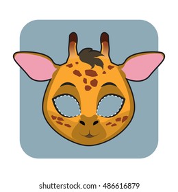 Giraffe mask for Halloween and other festivities