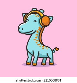 Giraffe Monster Cartoon Mascot Character