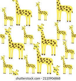 Giraffe on a white background