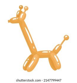 giraffe orange balloon air icon
