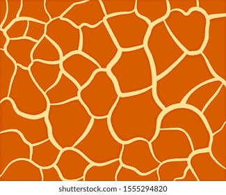 Giraffe pattern. Abstract geometric pattern. Animal skin background. Trendy stylish vector wallpaper.