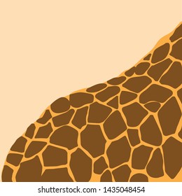 Giraffe pattern vector. Skin giraffe pattern, background.