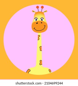 Giraffe postcard. 
Cute giraffe.
Giraffe with Giraffe.