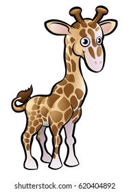 A giraffe safari animals cartoon character