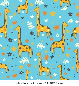 giraffe seamless patterm