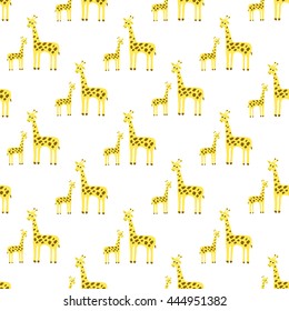 Giraffe seamless pattern. African motif