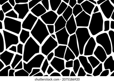 Giraffe seamless pattern. Safari animal skin print. Neutral wool colors, decorative texture for fabric, textiles. Camouflage fashion print. Vector illustration