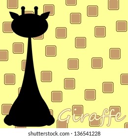 Giraffe silhouette