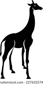 giraffe silhouette with eps 10 file