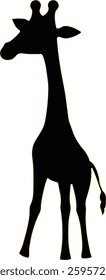 Giraffe Silhouette Nature-Inspired Vector Design