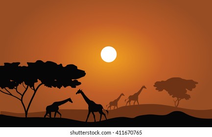 9,384 Giraffe silhouette cartoon Images, Stock Photos & Vectors ...