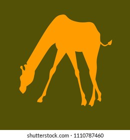 Giraffe Silhouette Vector Illustration