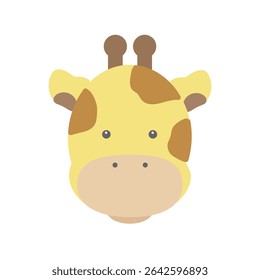 Girafa simples ícone material de ilustração
